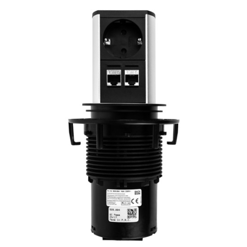 Выдвижной блок розеток Bachmann Elevator 220В + 2xRJ45