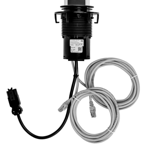 Выдвижной блок розеток Bachmann Elevator 220В + 2xRJ45