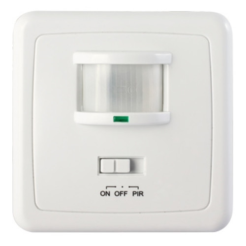 Датчик движения настенный скрытого монтажа, 160°, IP20, e.sensor.pir.01B.white