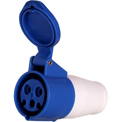 Силовая розетка 16А, 220В, 3 полюса, переносная, e.socket.pro.3.16