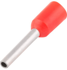 Наконечник втулочный (гильза) 0.25 мм кв, красный Enext s3036059
