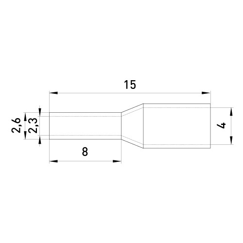 Наконечник втулочный (гильза) 2.5 мм кв, синий Enext s3036032
