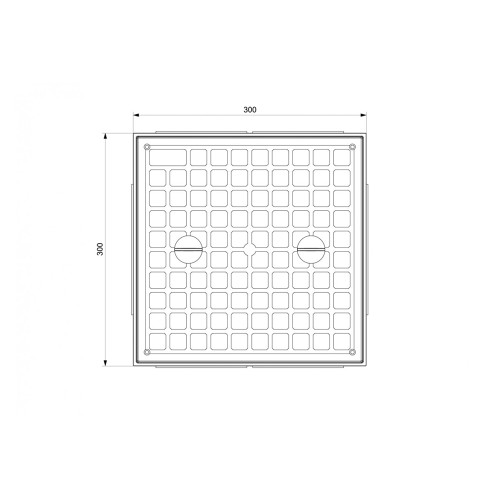 Колодец кабельный 300x300x300 мм, без крышки, ADAL PANO MD9101