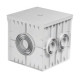 Колодец кабельный 300x300x300 мм, без крышки, ADAL PANO MD9101