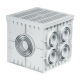 Колодец кабельный 550x550x500 мм с крышкой, ADAL PANO MD9120