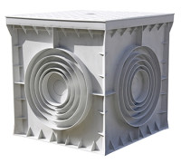 Колодец кабельный пластиковый 200х200х200 мм с крышкой, e.manhole.200.200.200.cover Enext CP202020