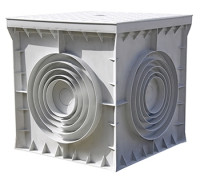 Колодец кабельный пластиковый 300х300х300 мм с крышкой, e.manhole.300.300.300.cover Enext CP303030