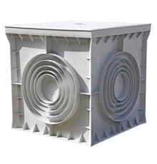 Колодец кабельный пластиковый 400х400х400 мм с крышкой, e.manhole.400.400.400.cover Enext CP404040