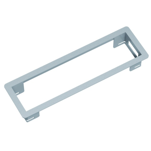 Врезной блок розеток 220В + RJ45, Bachmann Power Frame, серая рамка
