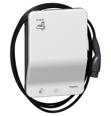 Зарядка для электромобиля с кабелем 32А, 3 фазы, RFID SMART WALLBOX T2 Schneider Electric EVB1A22PCRI