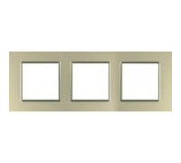Рамка 3 места, титановый, Unica Quadro MGU6.706.57 Schneider