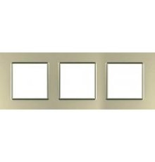Рамка 3 места, титановый, Unica Quadro MGU6.706.57 Schneider