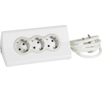 Удлинитель с держателем планшета на 3 розетки и USB, белый, 694810 Legrand