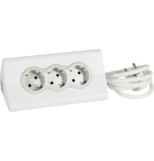 Удлинитель с держателем планшета на 3 розетки и USB, белый, 694810 Legrand