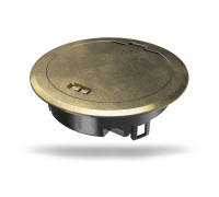 Лючок в пол для розеток, латунь, GES R2 Obo Bettermann