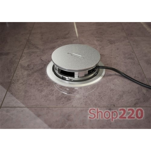 Лючок в пол с тубусом для розеток, IP66, хром, GES R2 Obo Bettermann