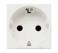 Розетка с заземлением, белый, Zenit ABB N2288 BL