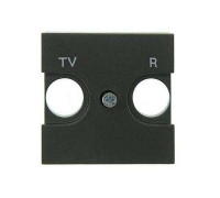 Накладка розетки TV+R, антрацит, Zenit ABB N2250.8 AN