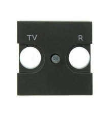 Накладка розетки TV+R, антрацит, Zenit ABB N2250.8 AN