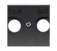 Накладка розетки TV+R/SAT, антрацит, Zenit ABB N2250.1 AN
