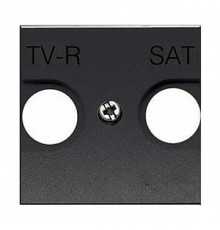 Накладка розетки TV+R/SAT, антрацит, Zenit ABB N2250.1 AN
