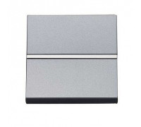 Кнопка без фиксации, серебристый, Zenit ABB N2204.7 PL