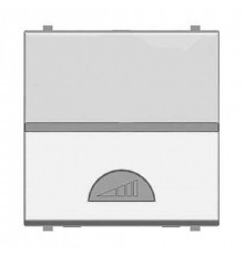 Диммер кнопочный 500Вт для ламп накаливания, серебристый, Zenit ABB N2260.1 PL