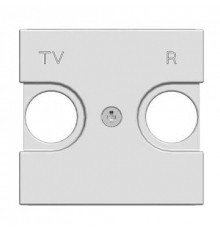 Накладка розетки TV+R, серебристый, Zenit ABB N2250.8 PL