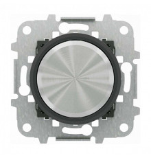 Накладка поворотного диммера, хром/черное стекло, Sky Moon ABB 8660.2 CN