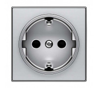 Накладка розетки, серебряный, Sky ABB 8588 PL