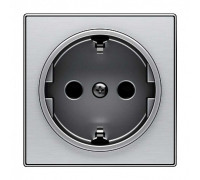 Накладка розетки, нержавеющая сталь, Sky ABB 8588 AI