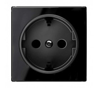 Накладка розетки, черное стекло, Sky ABB 8588 CN