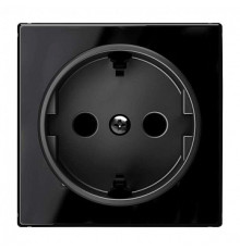 Накладка розетки, черное стекло, Sky ABB 8588 CN