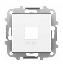 Накладка USB розетки, белый, Sky ABB 8585 BL