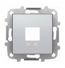 Накладка USB розетки, серебряный, Sky ABB 8585 PL