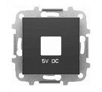 Накладка USB розетки, черный бархат, Sky ABB 8585 NS