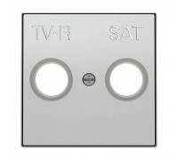 Накладка телевизионной спутниковой розетки, серебряный, Sky ABB 8550.1 PL