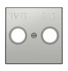 Накладка телевизионной спутниковой розетки, нержавеющая сталь, Sky ABB 8550.1 AI