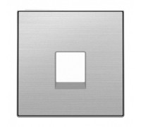 Накладка телефонной розетки, нержавеющая сталь, Sky ABB 8517 AI