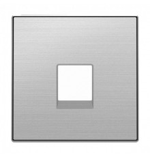Накладка телефонной розетки, нержавеющая сталь, Sky ABB 8517 AI