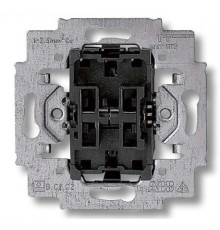 Выключатель 2-клавишный проходной, Levit ABB 3559-A52445