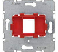 Опорная пластина для модулей Keystone с красной вставкой, одинарная, Berker 454001