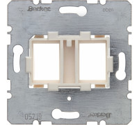 Опорная пластина для модулей Keystone с белой вставкой, двойная, Berker 454105