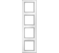 Рамка 4 поста, полярная белизна, Q.1 Berker 10146089