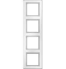 Рамка 4 поста, полярная белизна, Q.1 Berker 10146089