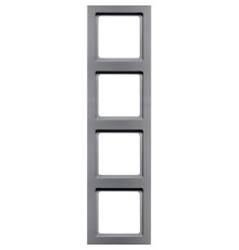 Рамка 4 поста, алюминий, Q.3 Berker 10146094