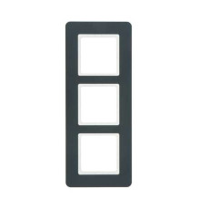 Рамка 3 поста, пластик-антрацит, Q.7 Berker 10136186
