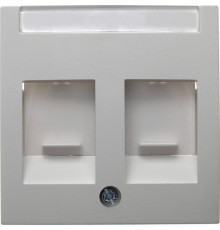 Центральная панель RJ12/RJ45 с заслонкой от пыли с полем для надписи, полярная белизна, S.1 Berker 11818989