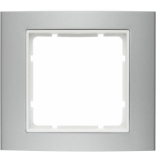 Рамка 1 пост, алюминий, B.3 Berker 10113904