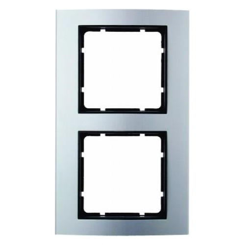 Рамка 2 поста, алюминий, B.3 Berker 10123004